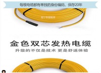 德國雙導(dǎo)發(fā)熱電纜（進口）-----免費質(zhì)保20年